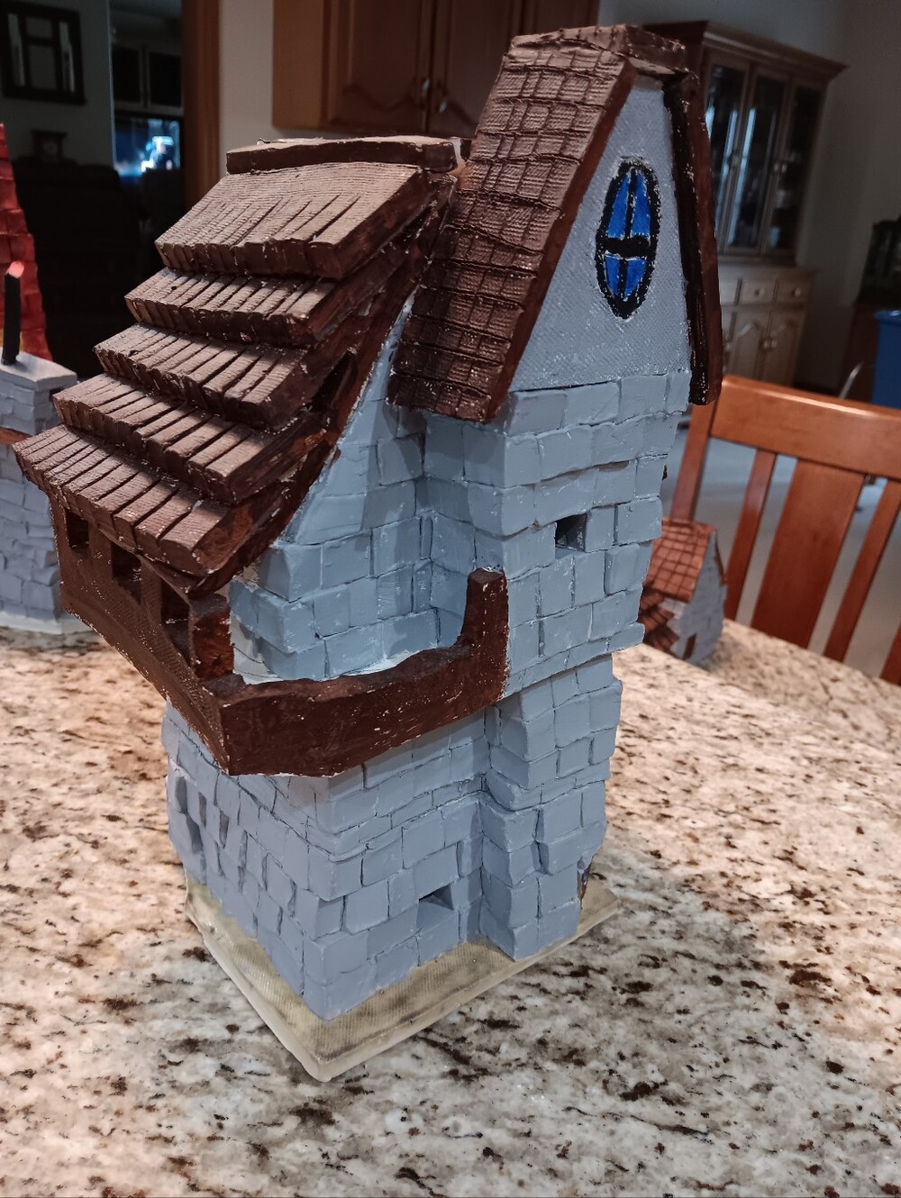 Ceramic Mansion Sculpture - Picture 2 of 4